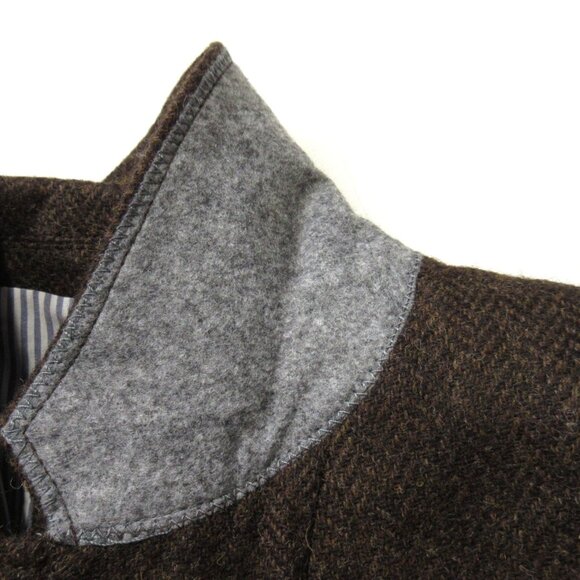 NWT J.Crew Bristol Blazer in Chocolate Umber Herringbone Wool Double-Breasted 10 - Picture 3 of 7